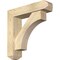 Ekena Millwork Westlake Craftsman Rough Sawn Bracket w/ Offset Brace, Douglas Fir, 6"W x 24"D x 24"H BKT0604X24X24WTL04RDF - alternate 1